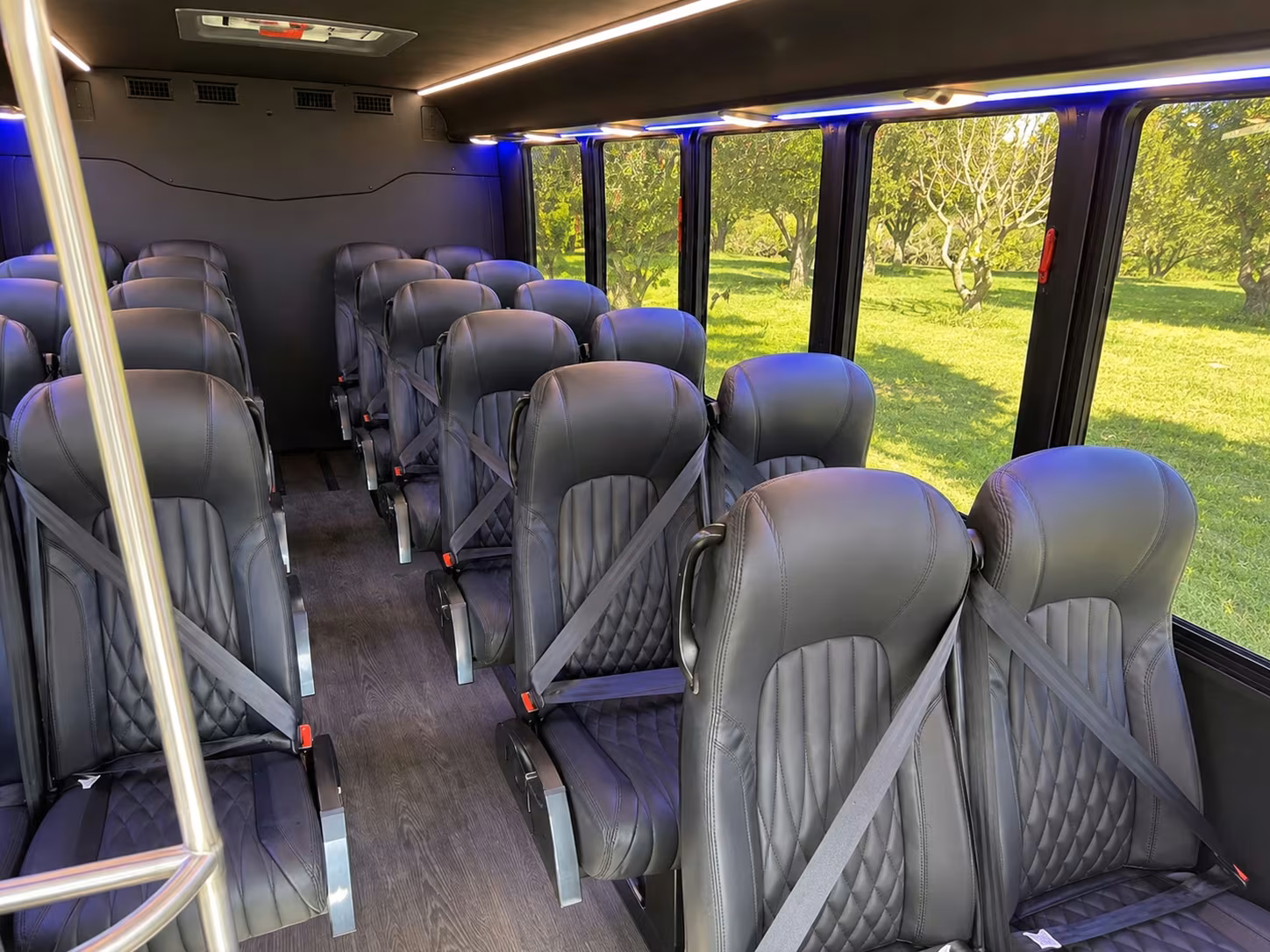18 passenger minibus interior