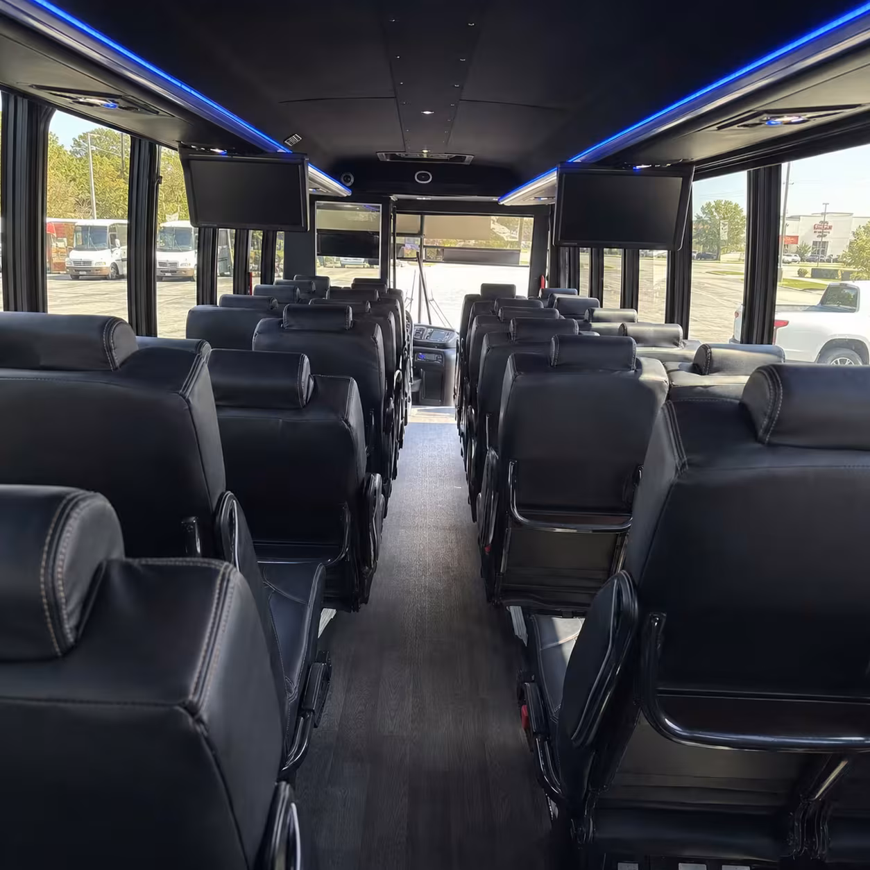 25 passenger minibus interior