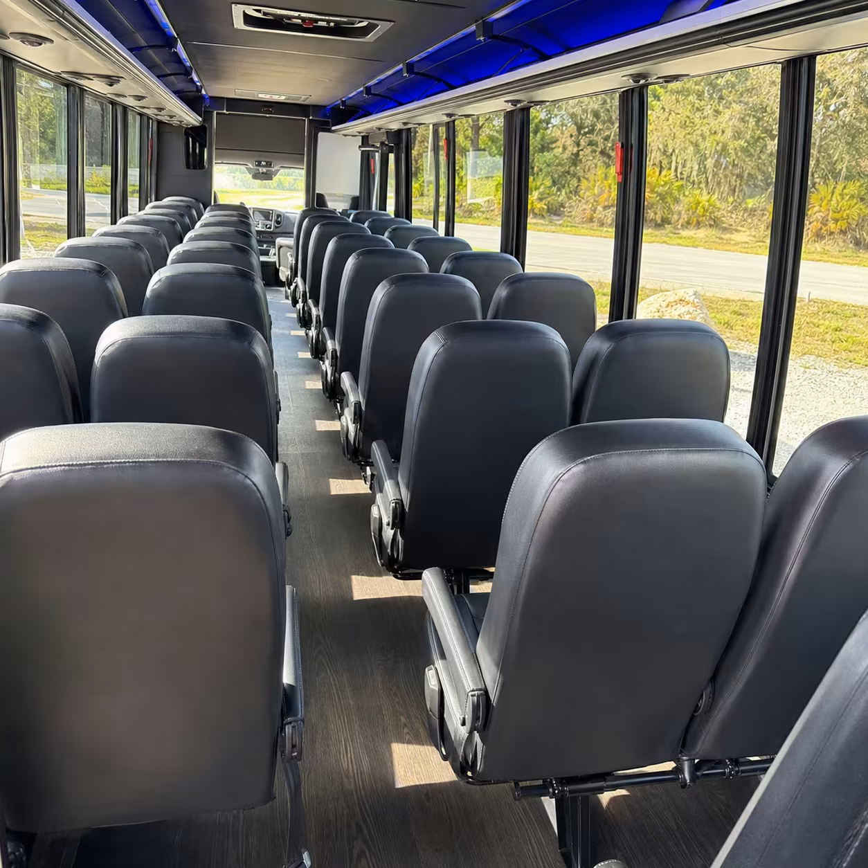 28 passenger minibus interior