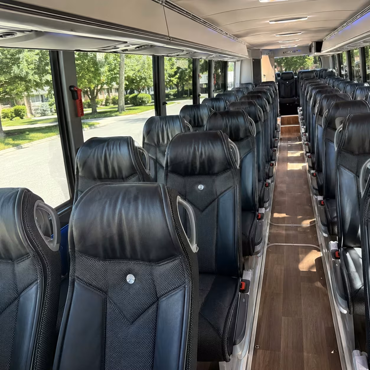 round rock charter bus interior