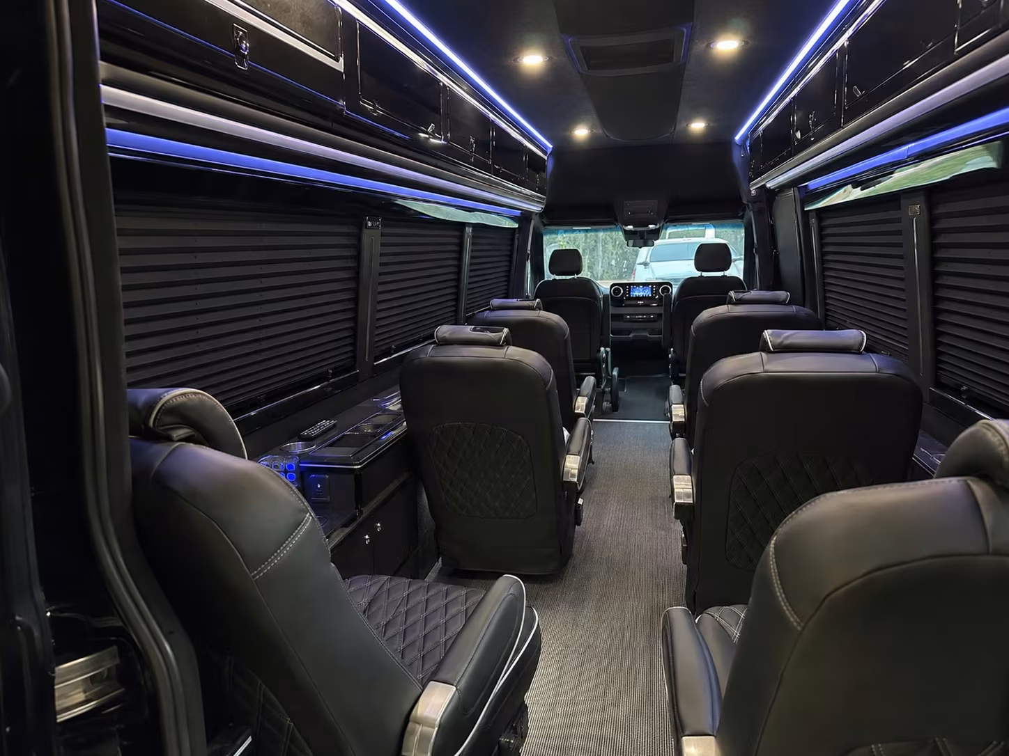sprinter van with driver inside
