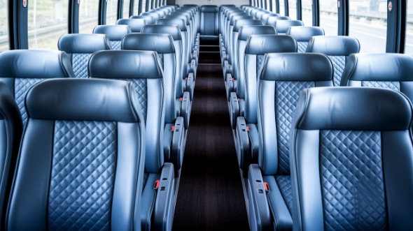 54 passenger charter bus interior