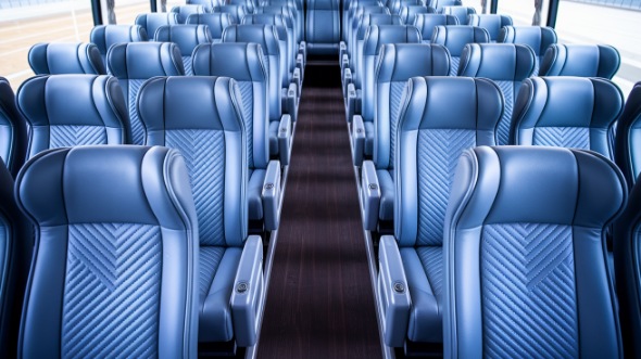 55 passenger charter bus interior