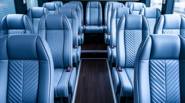 round rock 28 passenger minibus inside