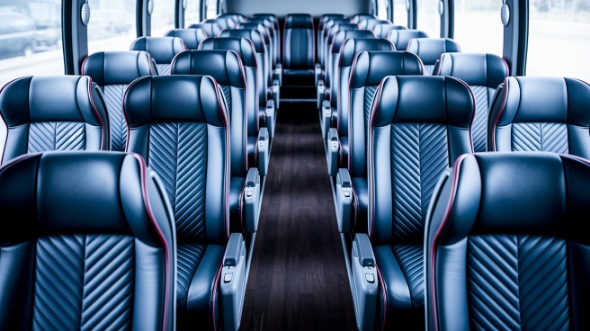 round rock 50 passenger charter bus inside